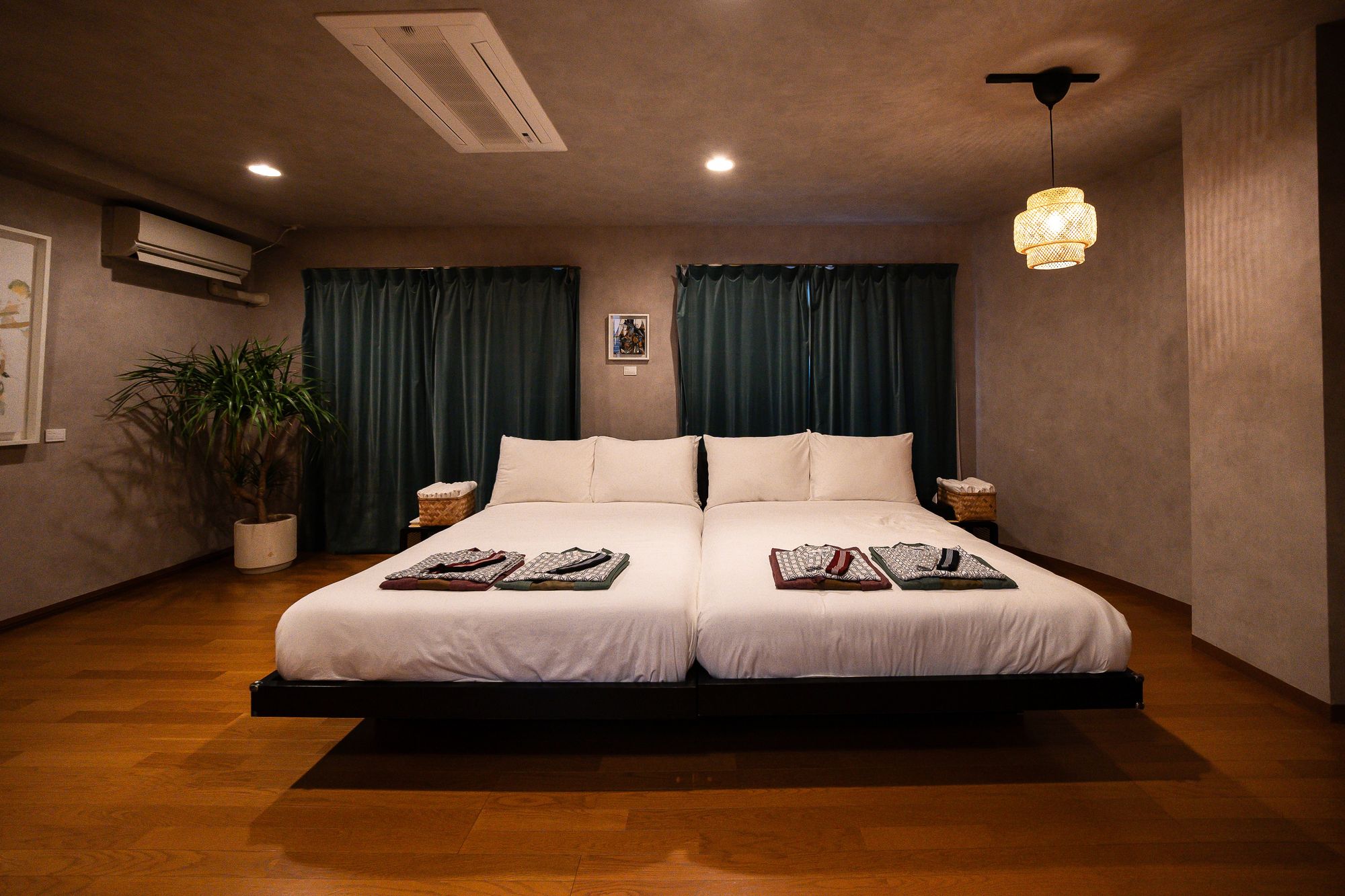 Rising Sun suite — bold contemporary works and open living space
